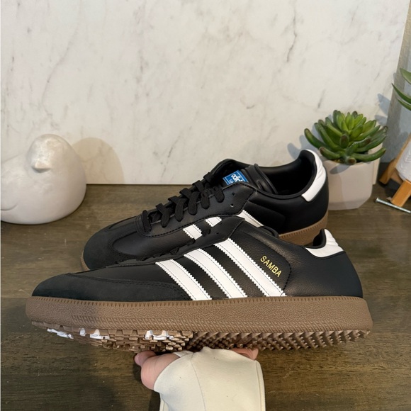 adidas Samba Golf Shoe Black Gum - Picture 11 of 12